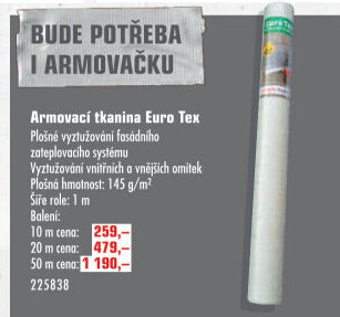 Armovací tkanina Euro Tex Den Braven