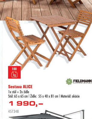 Balkonový set Alice Fieldmann