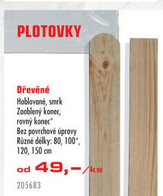Dřevěná plotovka