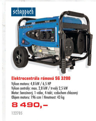 Elektrocentrála SG3200x Scheppach