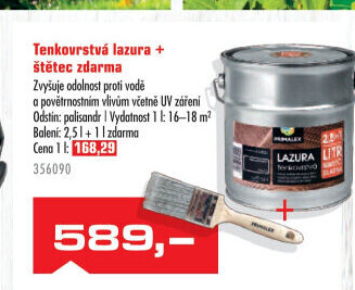 Lazura na dřevo Primalex