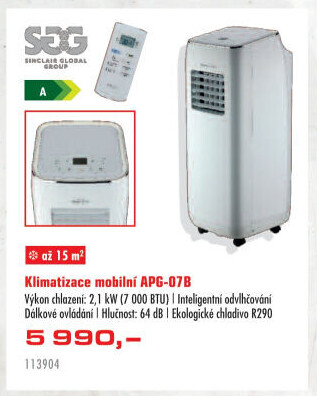 Mobilní klimatizace CoolexpertAPG-07B