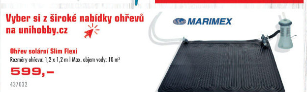 Solární ohřev Slim Flexi Marimex