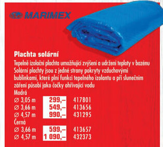 Solární plachta Marimex