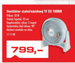 Stolní ventilátor Home TF 23 Turbo