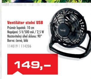 Ventilátor USB