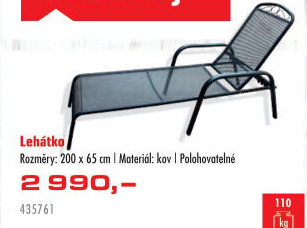 Zahradní lehátko ZWMC-53