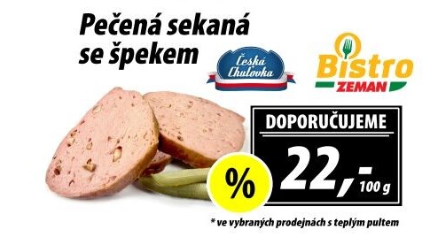 Sekaná pečená se špekem