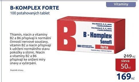 Doplněk stravy B-komplex Forte Sanofi