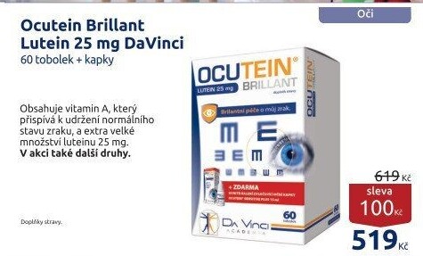 Doplněk stravy Brillant Lutein Ocutein