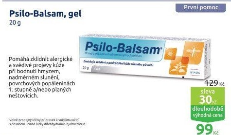 Gel na podrážděnou pokožku Psilo-Balsam