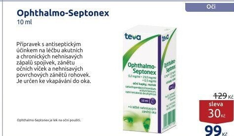 Kapky oční Ophthalmo Septonex