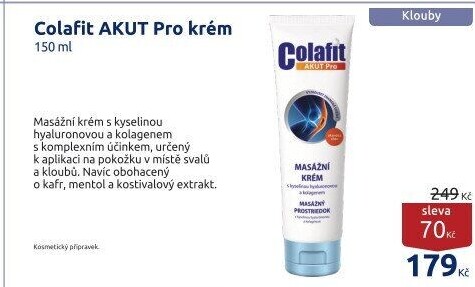 Krém masážní Colafit Akut Pro