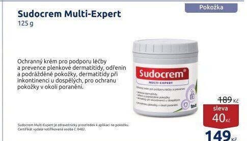 Krém na ekzém a akné Multi Expert Sudocrem