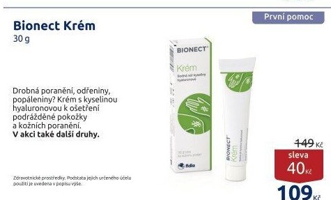 Krém na poraněnou kůži Bionect