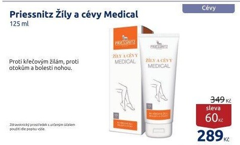 Mazání na žíly a cévy Medical Priessnitz