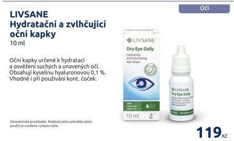 Oční kapky zvlhčující Livsane