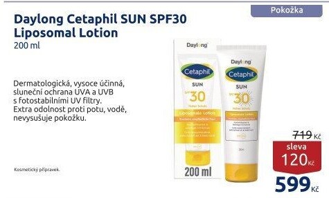Opalovací mléko OF30 Daylong Cetaphil