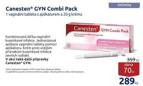 Sada na léčbu vaginální mykózy Combi Pack Gyn Canesten