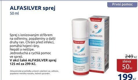 Sprej na rány AlfaSilver
