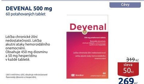 Tablety proti bolesti nohou Devenal