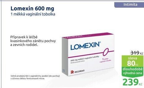 Tobolka vaginální Lomexin
