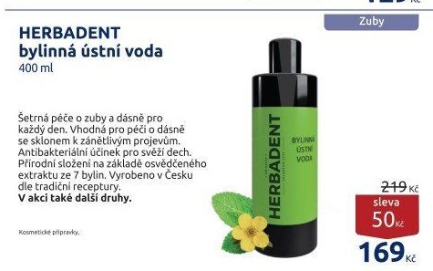 Ústní voda bylinná Herbadent