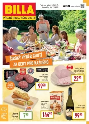 akční leták BILLA 3.7.2023-30.7.2023