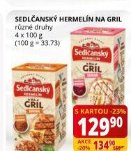 Sýr Hermelín na gril Sedlčanský