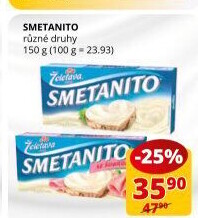 Sýr tavený Smetanito Želetava
