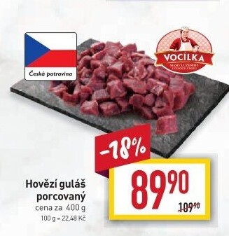 Hovězí maso na guláš Vocílka