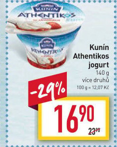Jogurt ochucený řeckého typu Athentikos Kunín