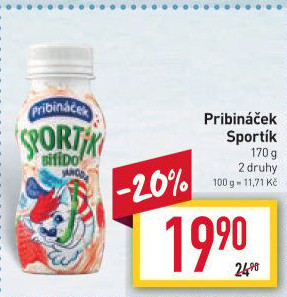Jogurtový nápoj Sportík Pribináček