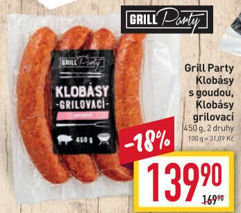 Klobása s goudou Grill Party