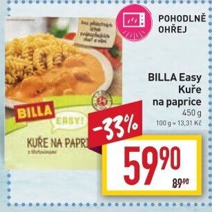 Kuře na paprice Easy Billa