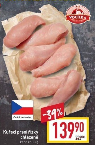 Kuřecí prsní řízky Vocílka