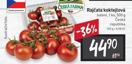 Rajčata koktejlová Česká farma