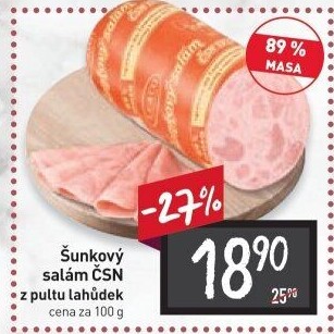 Salám šunkový ČSN 1977 Le&amp