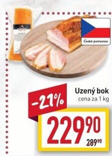 Vepřový bok uzený bez kosti Kostelecké uzeniny