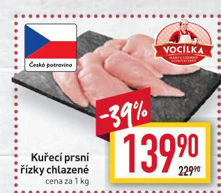 Kuřecí prsní řízky Vocílka