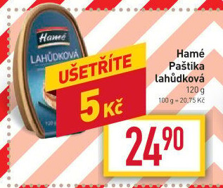 Paštika lahůdková Hamé