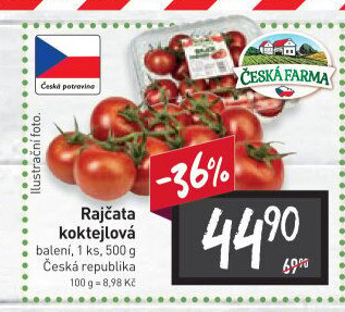 Rajčata koktejlová Česká farma