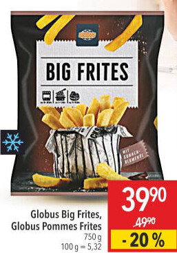Hranolky mražené Big Frites Globus