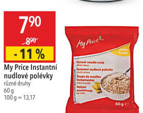Instantní nudlové polévky My Price