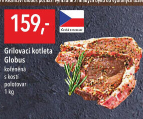 Kotleta na gril s kostí kořeněná Globus