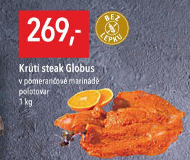Krůtí steak marinovaný Globus