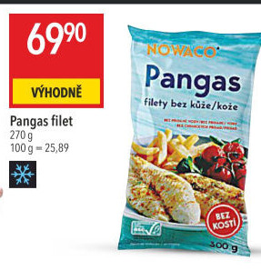 Pangasius filety mražený Nowaco