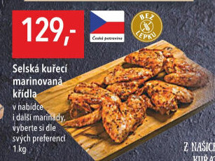 Selská kuřecí marinovaná křídla Globus