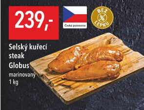 Selský kuřecí steak marinovaný Globus