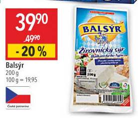 Sýr Balsýr Mlékárna Žirovnice